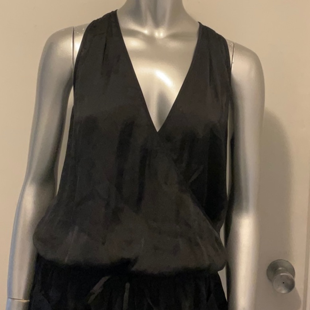 Sisley Silk-like Jumpsuit Shorts S - Picture 5 of 8